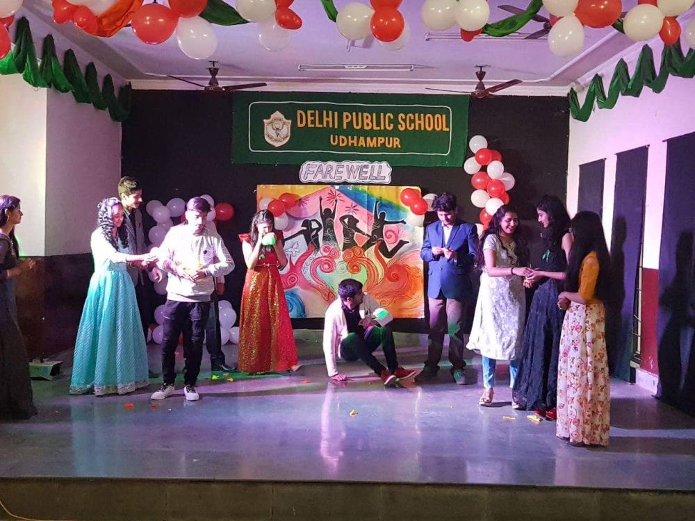 on 2ND Feb ,2018, Delhi Public School Udhampur bid a fond farewell to the outgoing class XIITH batch of 2017 with great enthusiasm.