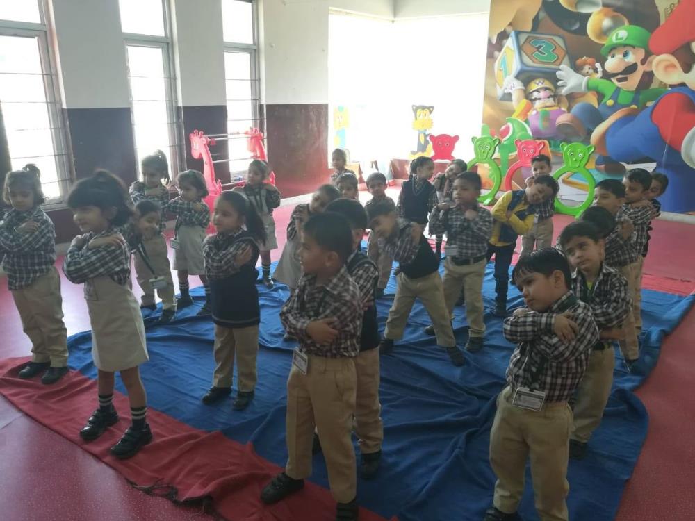 Be fit and be Healthy is the motto of Fitness week at DPS Udhampur. Today children of Pre -Primary area were tuned into the rhythm of aerobics exercise.
