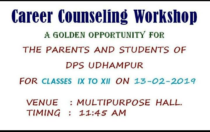 CAREER COUNSELING WORKSHOP