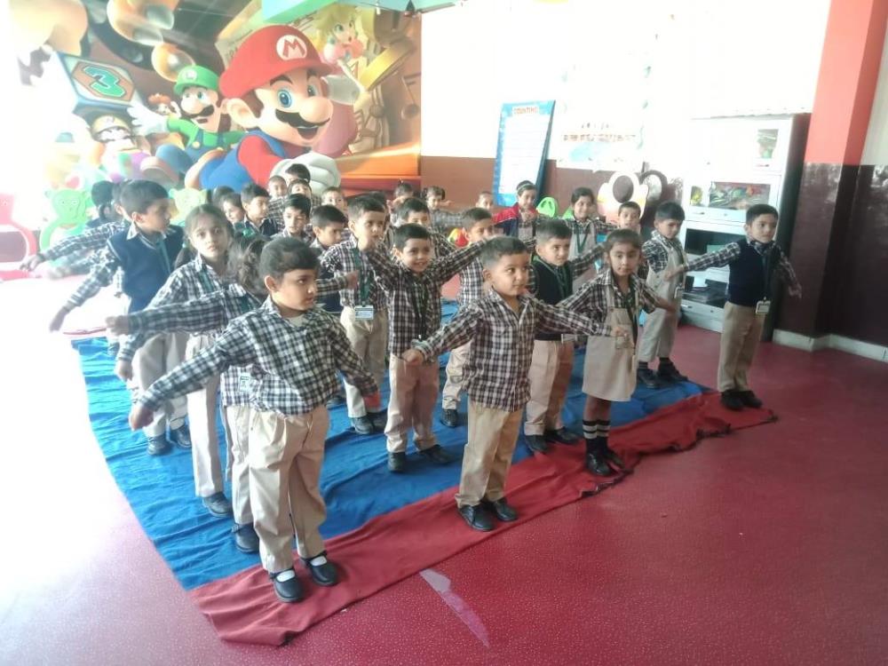 Be fit and be Healthy is the motto of Fitness week at DPS Udhampur. Today children of Pre -Primary area were tuned into the rhythm of aerobics exercise.