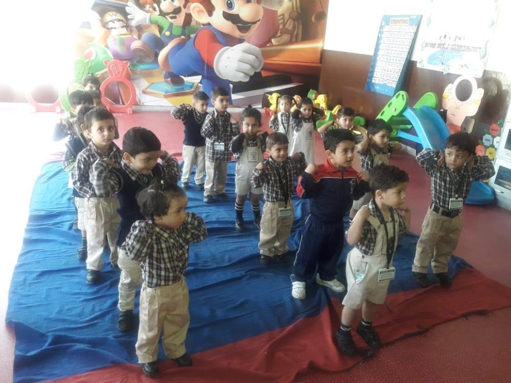 Be fit and be Healthy is the motto of Fitness week at DPS Udhampur. Today children of Pre -Primary area were tuned into the rhythm of aerobics exercise.